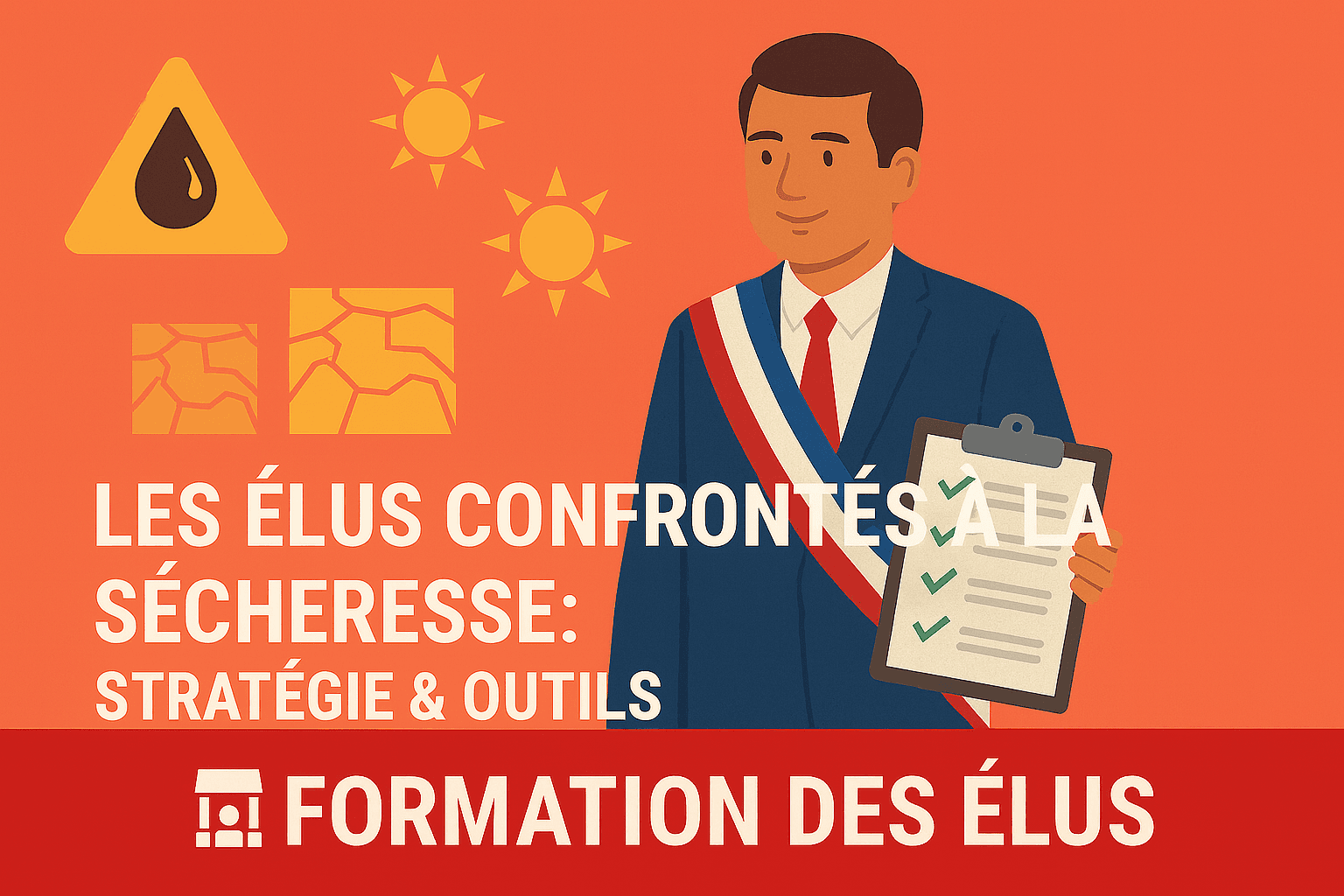 💧 Les élus locaux confrontés aux nouvelles problématiques de la sécheresse : stratégie & outils