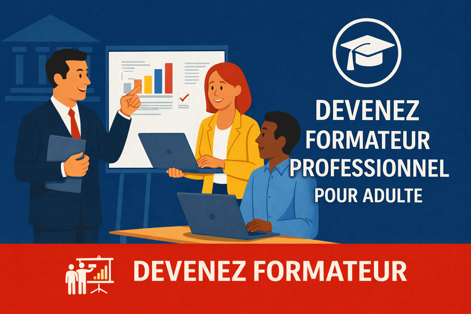 Devenez formateur professionnel pour adulte avec l'Institut Supérieur des Métiers de la Formation